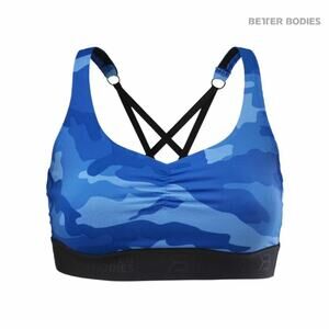 BETTER BODIES SPORTS BRA | BLUE CAMO